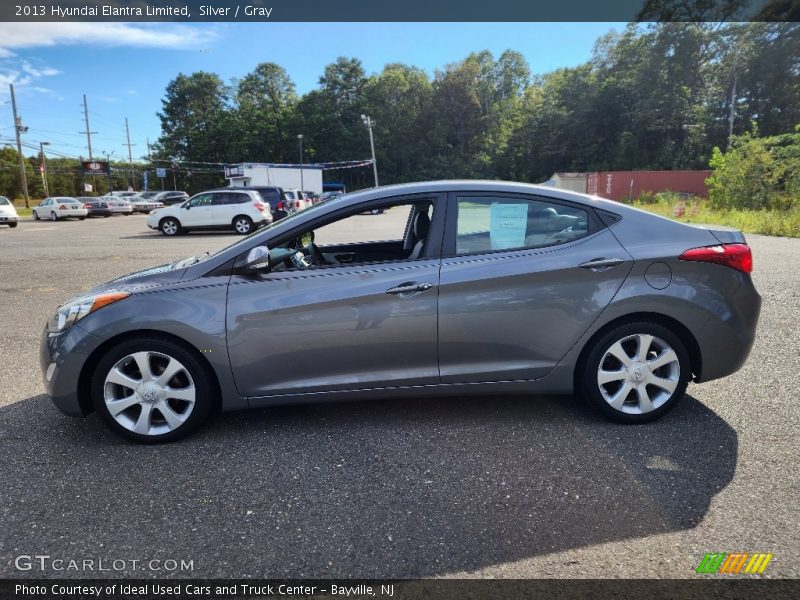 Silver / Gray 2013 Hyundai Elantra Limited