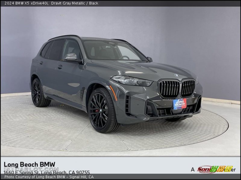 Dravit Gray Metallic / Black 2024 BMW X5 xDrive40i