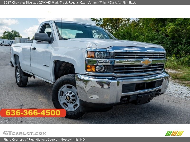 Summit White / Dark Ash/Jet Black 2017 Chevrolet Silverado 2500HD Work Truck Regular Cab