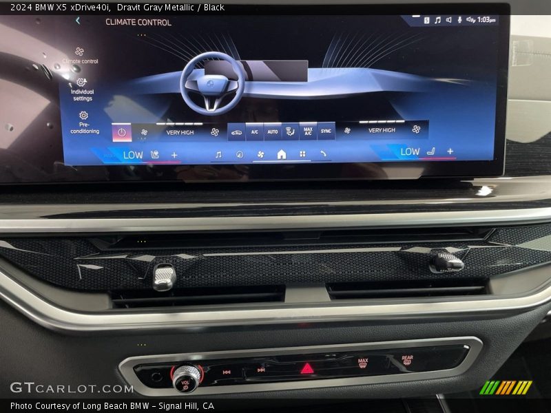 Dravit Gray Metallic / Black 2024 BMW X5 xDrive40i