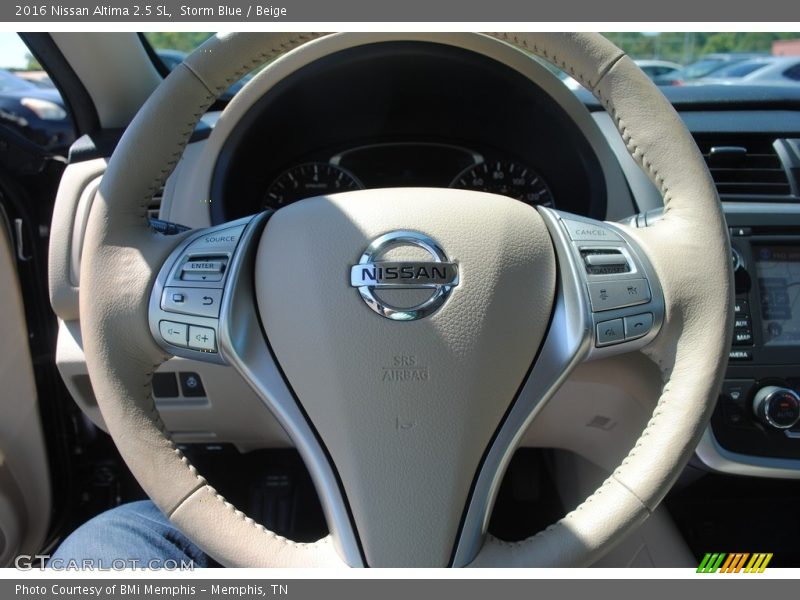 Storm Blue / Beige 2016 Nissan Altima 2.5 SL