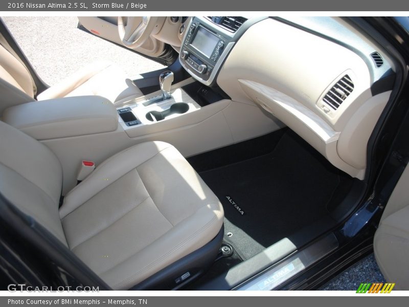 Storm Blue / Beige 2016 Nissan Altima 2.5 SL