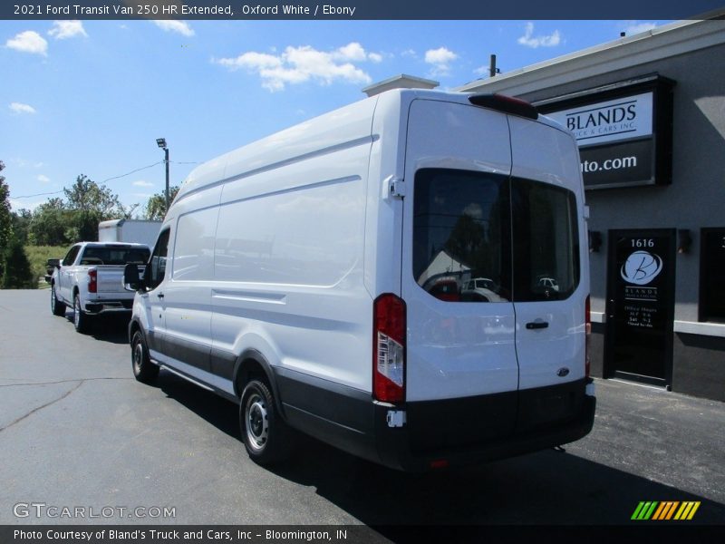 Oxford White / Ebony 2021 Ford Transit Van 250 HR Extended