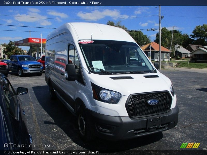 Oxford White / Ebony 2021 Ford Transit Van 250 HR Extended