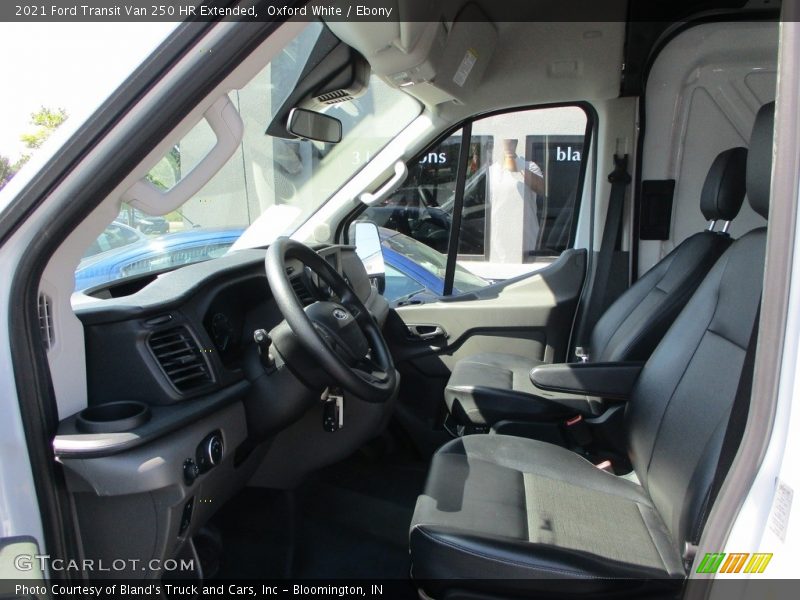 Oxford White / Ebony 2021 Ford Transit Van 250 HR Extended
