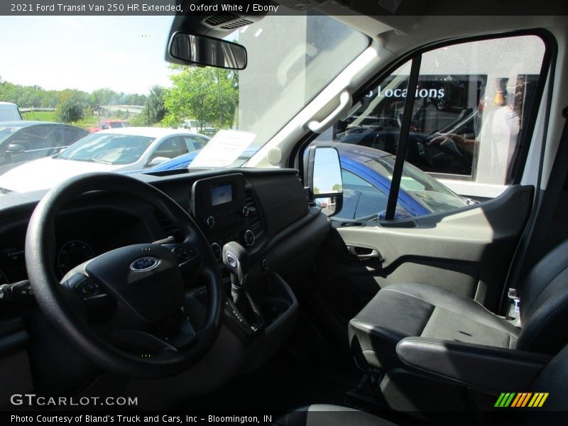 Oxford White / Ebony 2021 Ford Transit Van 250 HR Extended