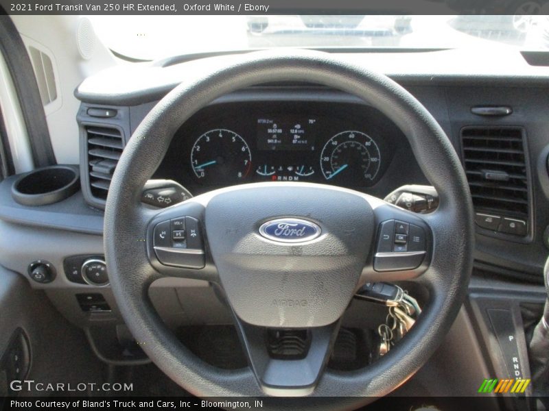 Oxford White / Ebony 2021 Ford Transit Van 250 HR Extended