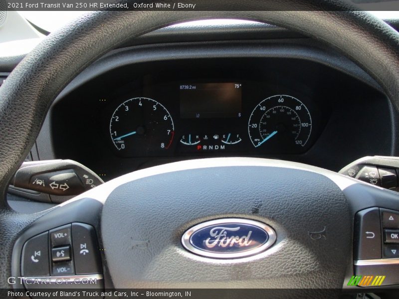 Oxford White / Ebony 2021 Ford Transit Van 250 HR Extended