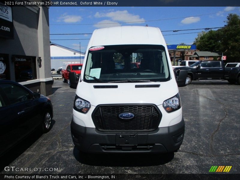 Oxford White / Ebony 2021 Ford Transit Van 250 HR Extended