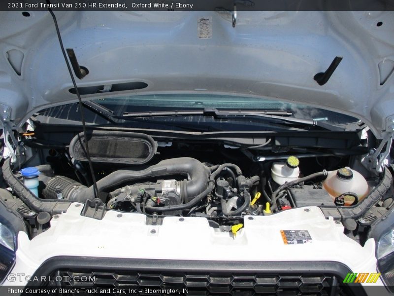 Oxford White / Ebony 2021 Ford Transit Van 250 HR Extended