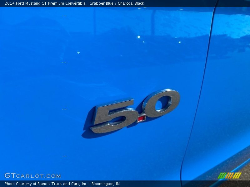 Grabber Blue / Charcoal Black 2014 Ford Mustang GT Premium Convertible