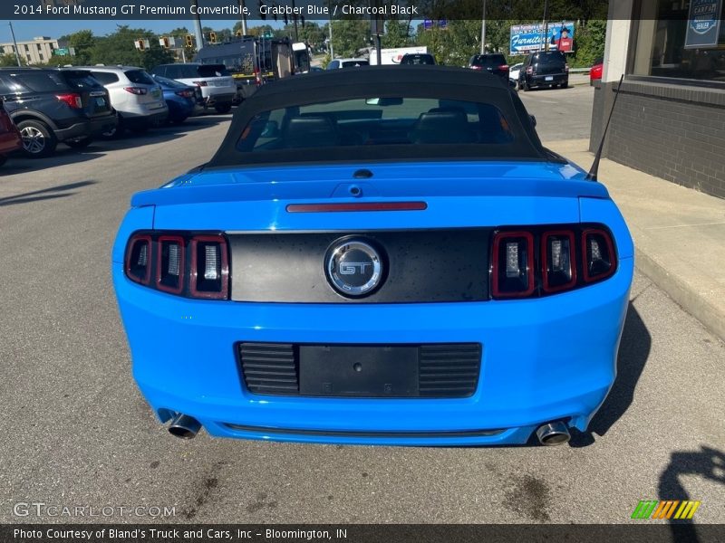 Grabber Blue / Charcoal Black 2014 Ford Mustang GT Premium Convertible