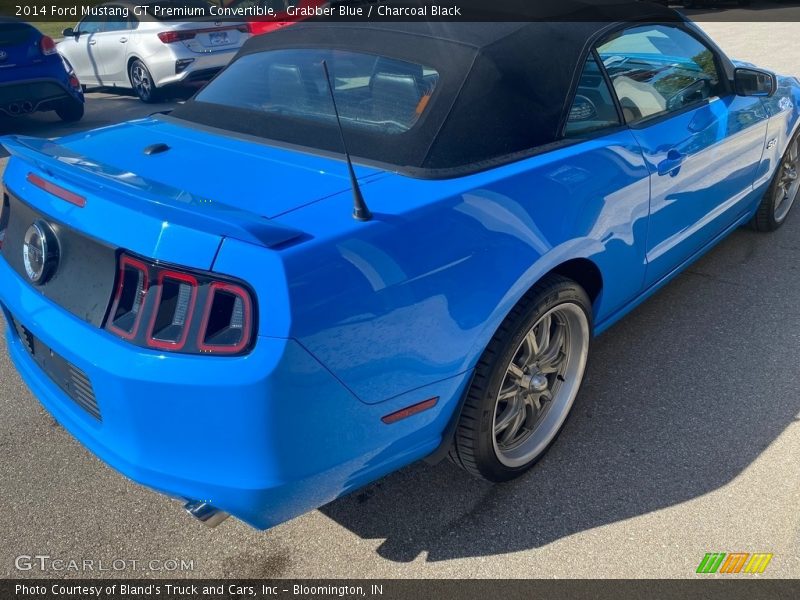 Grabber Blue / Charcoal Black 2014 Ford Mustang GT Premium Convertible