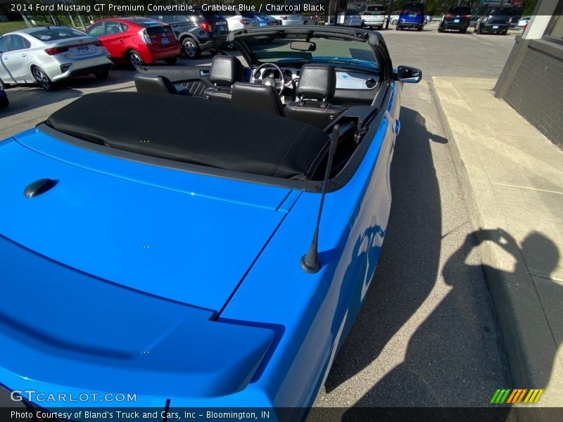 Grabber Blue / Charcoal Black 2014 Ford Mustang GT Premium Convertible