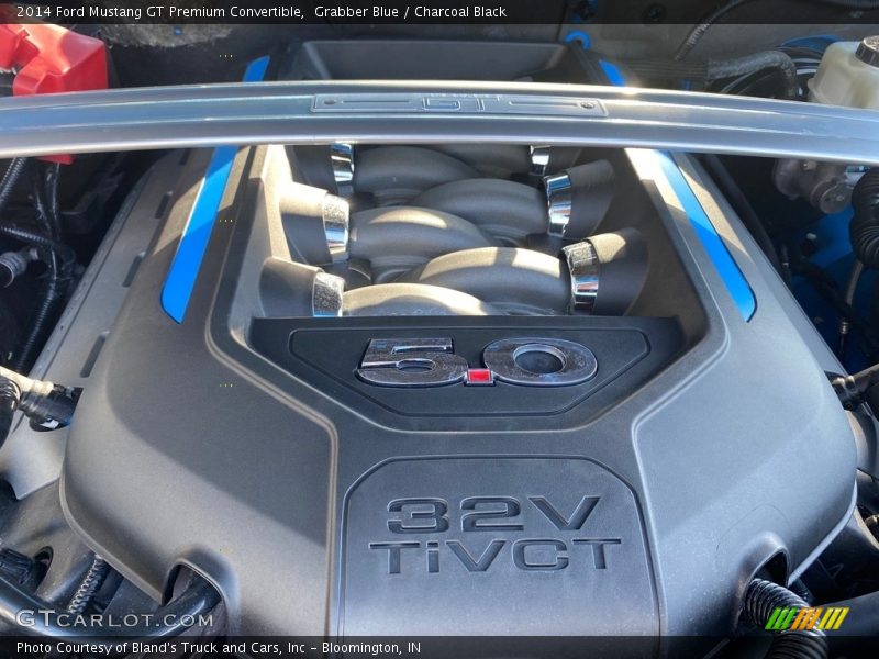 Grabber Blue / Charcoal Black 2014 Ford Mustang GT Premium Convertible