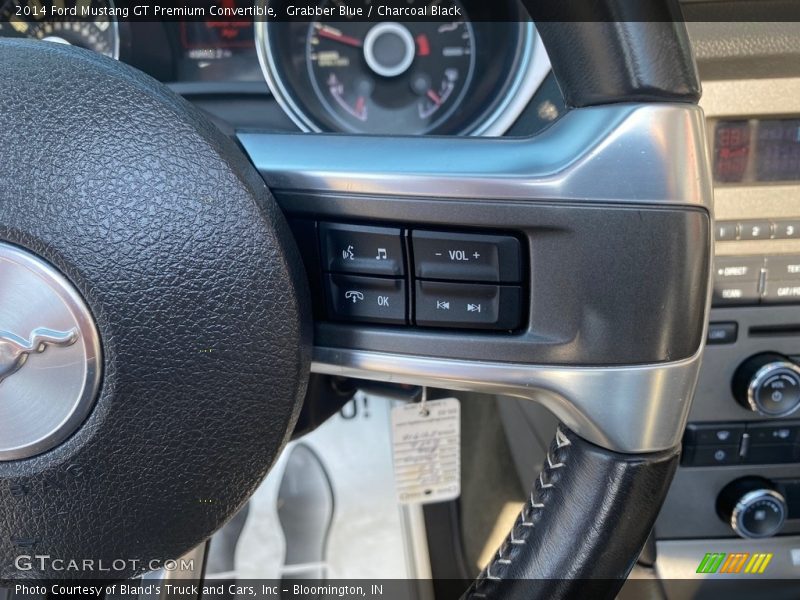 Grabber Blue / Charcoal Black 2014 Ford Mustang GT Premium Convertible