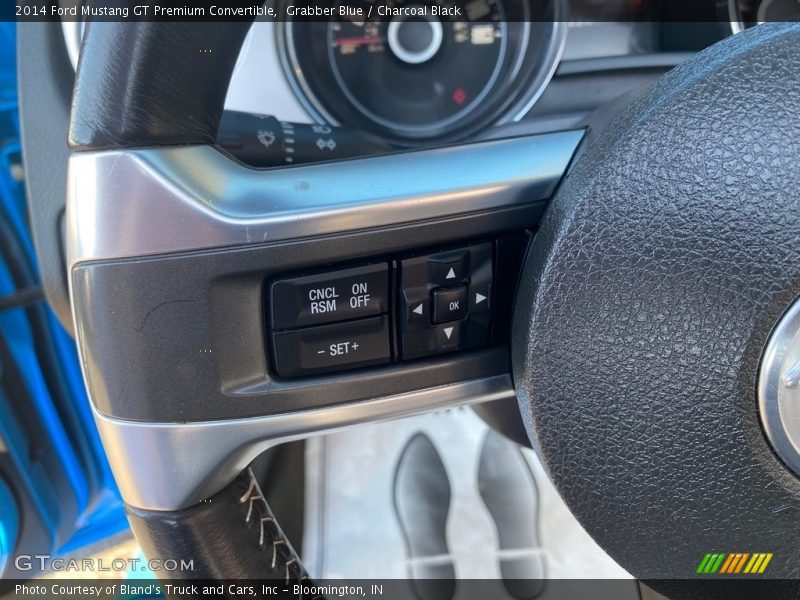 Grabber Blue / Charcoal Black 2014 Ford Mustang GT Premium Convertible