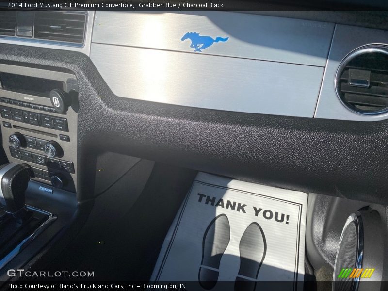 Grabber Blue / Charcoal Black 2014 Ford Mustang GT Premium Convertible
