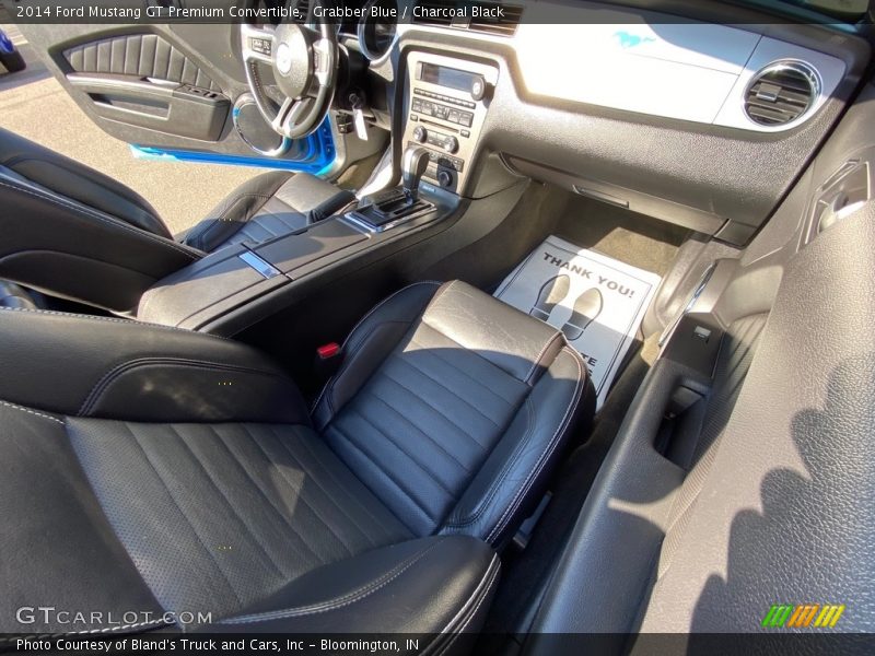 Grabber Blue / Charcoal Black 2014 Ford Mustang GT Premium Convertible