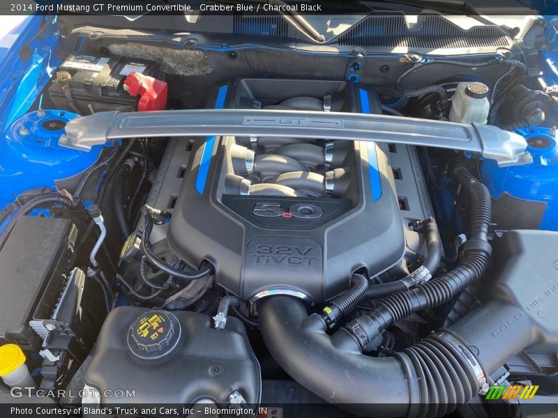 Grabber Blue / Charcoal Black 2014 Ford Mustang GT Premium Convertible