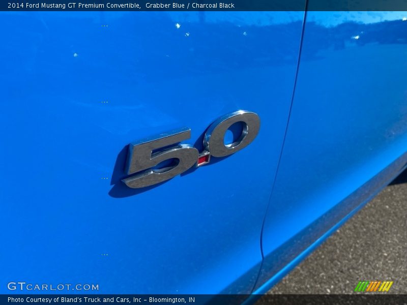 Grabber Blue / Charcoal Black 2014 Ford Mustang GT Premium Convertible