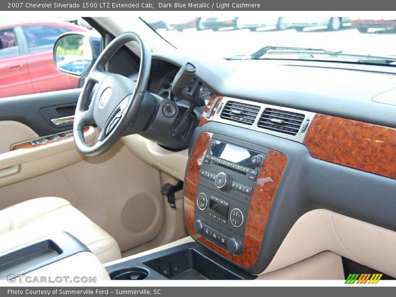 Dark Blue Metallic / Light Cashmere 2007 Chevrolet Silverado 1500 LTZ Extended Cab