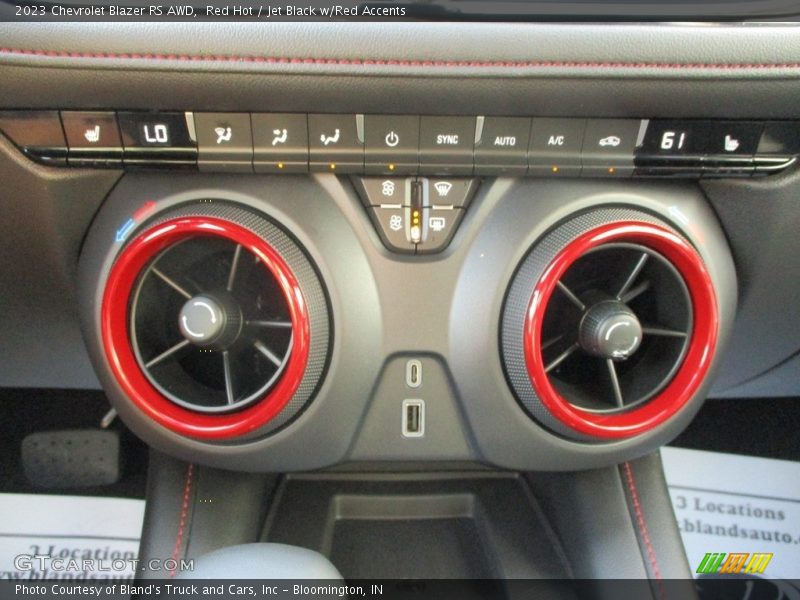 Red Hot / Jet Black w/Red Accents 2023 Chevrolet Blazer RS AWD