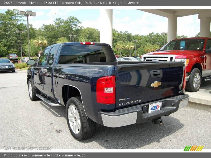 Dark Blue Metallic / Light Cashmere 2007 Chevrolet Silverado 1500 LTZ Extended Cab