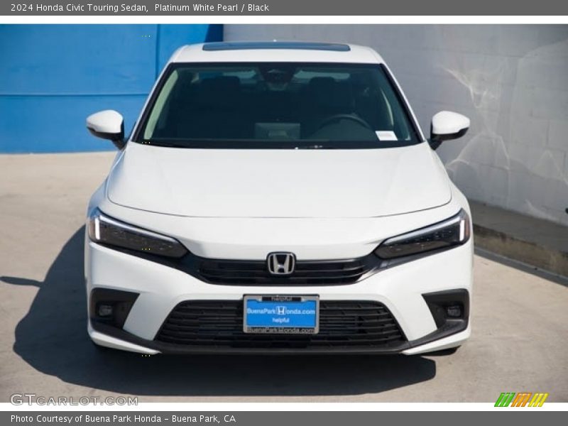 Platinum White Pearl / Black 2024 Honda Civic Touring Sedan
