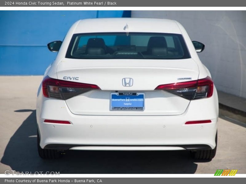Platinum White Pearl / Black 2024 Honda Civic Touring Sedan