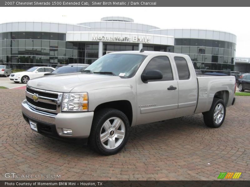 Silver Birch Metallic / Dark Charcoal 2007 Chevrolet Silverado 1500 Extended Cab