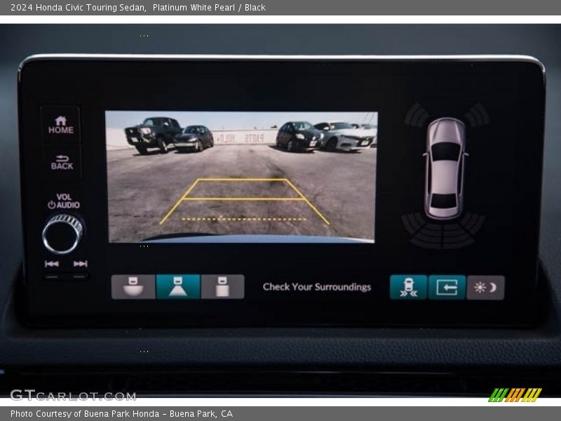 Platinum White Pearl / Black 2024 Honda Civic Touring Sedan