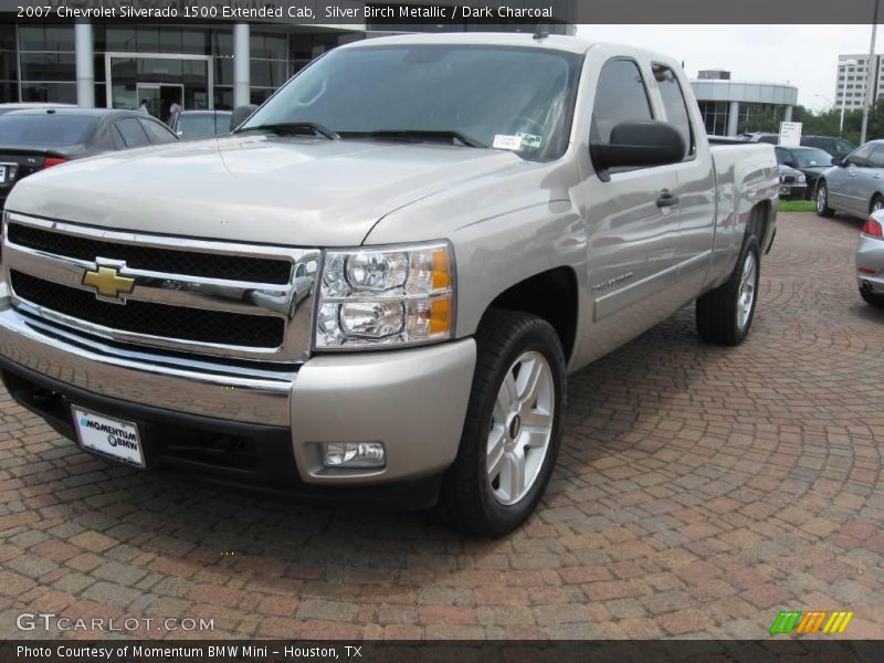 Silver Birch Metallic / Dark Charcoal 2007 Chevrolet Silverado 1500 Extended Cab