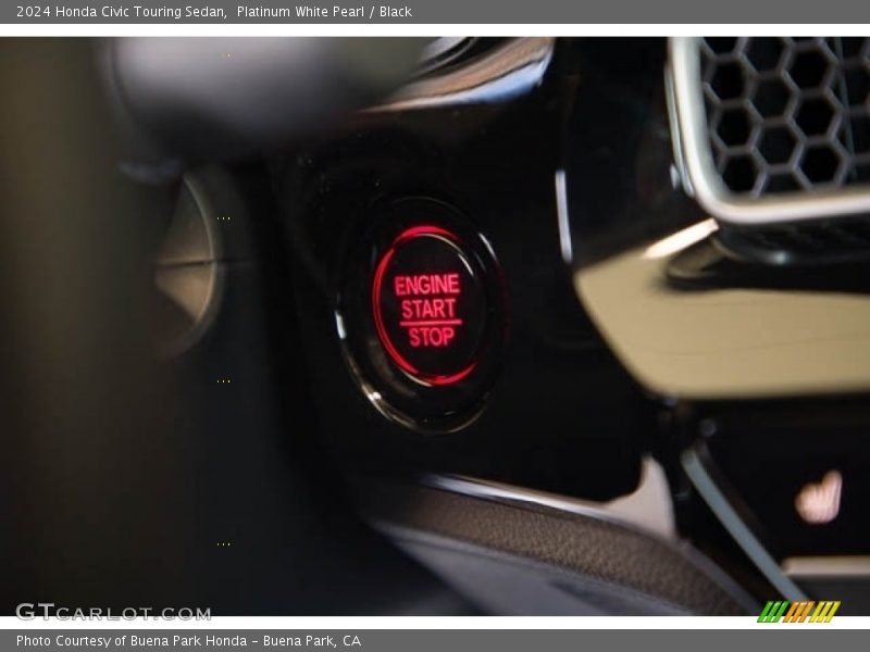 Platinum White Pearl / Black 2024 Honda Civic Touring Sedan