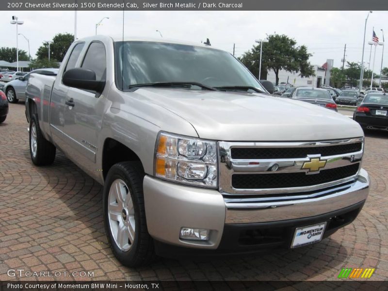 Silver Birch Metallic / Dark Charcoal 2007 Chevrolet Silverado 1500 Extended Cab