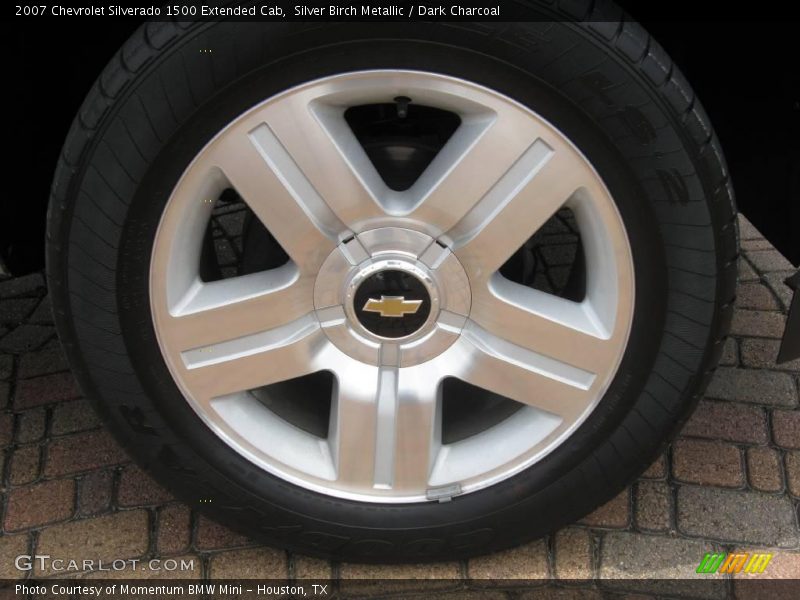 Silver Birch Metallic / Dark Charcoal 2007 Chevrolet Silverado 1500 Extended Cab