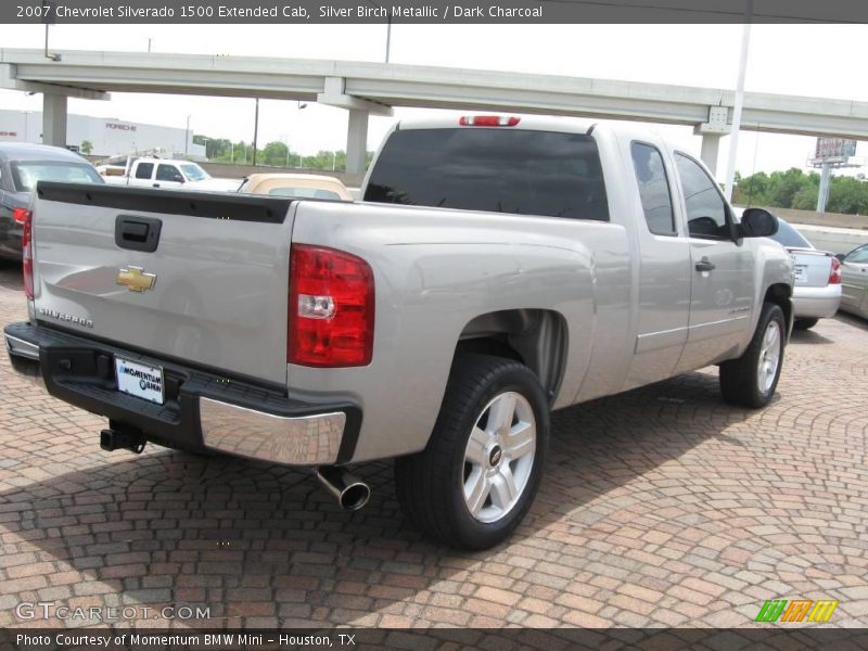 Silver Birch Metallic / Dark Charcoal 2007 Chevrolet Silverado 1500 Extended Cab