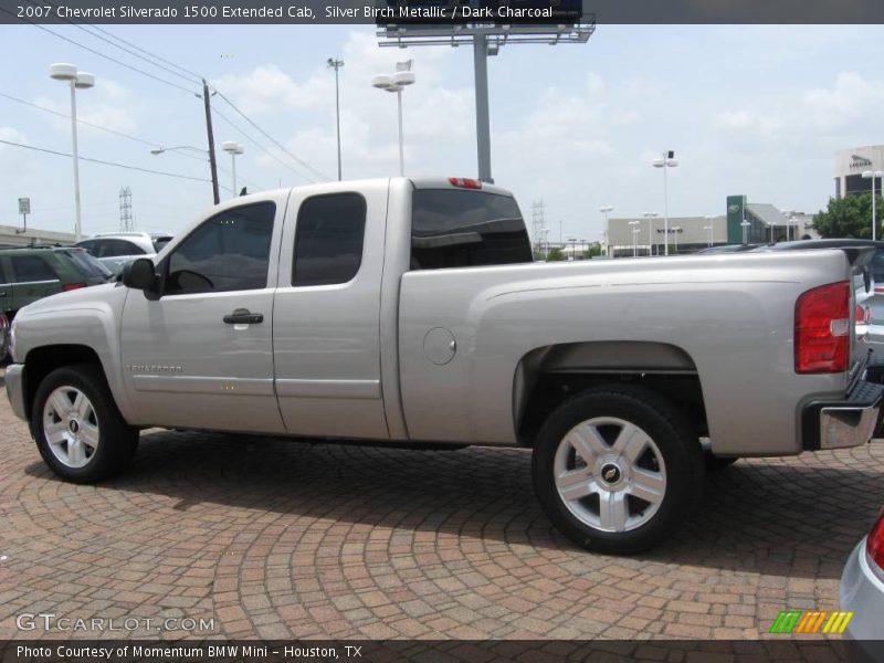 Silver Birch Metallic / Dark Charcoal 2007 Chevrolet Silverado 1500 Extended Cab
