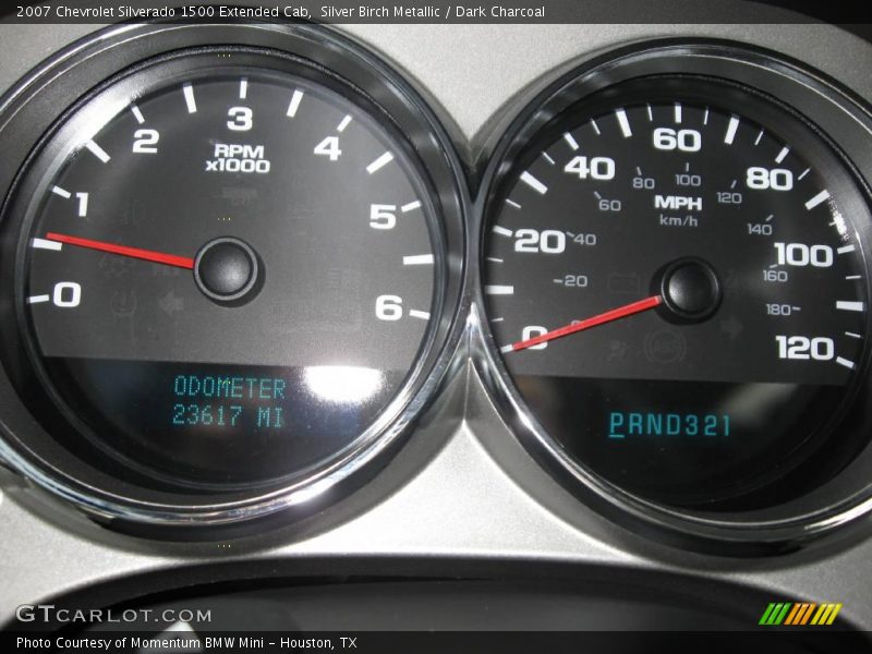 Silver Birch Metallic / Dark Charcoal 2007 Chevrolet Silverado 1500 Extended Cab