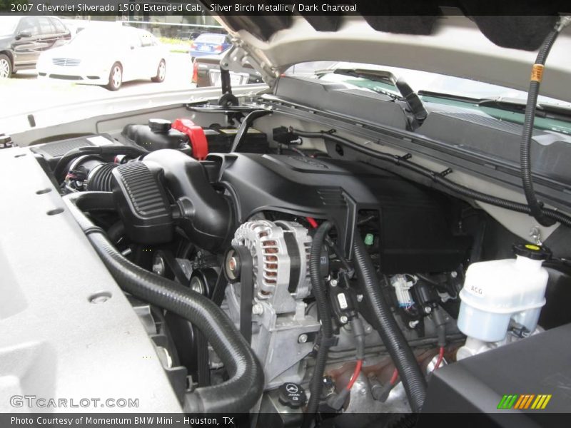 Silver Birch Metallic / Dark Charcoal 2007 Chevrolet Silverado 1500 Extended Cab