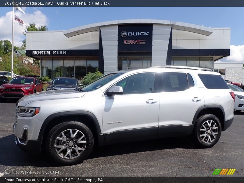 Quicksilver Metallic / Jet Black 2020 GMC Acadia SLE AWD
