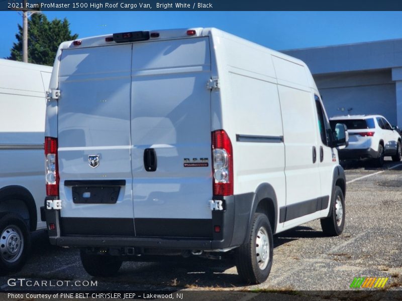 Bright White / Black 2021 Ram ProMaster 1500 High Roof Cargo Van