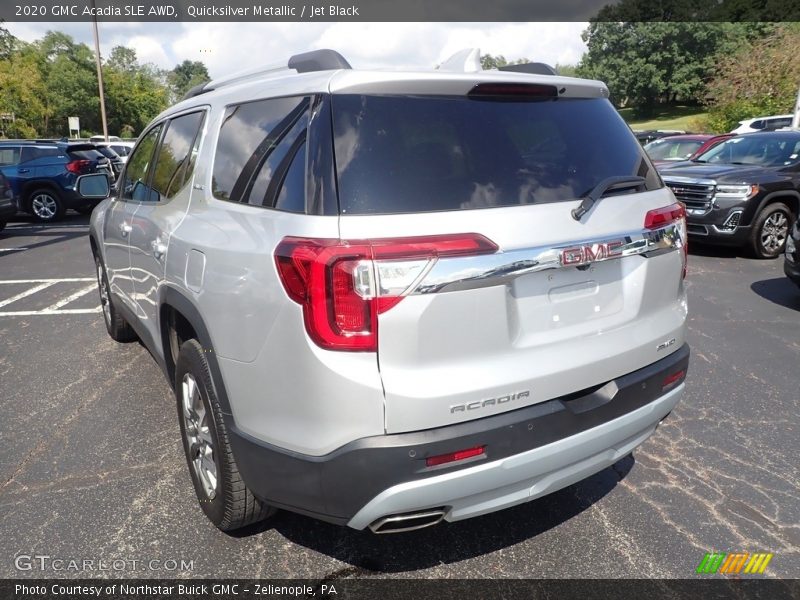 Quicksilver Metallic / Jet Black 2020 GMC Acadia SLE AWD