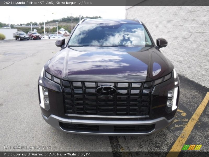 Sierra Burgundy / Black 2024 Hyundai Palisade SEL AWD