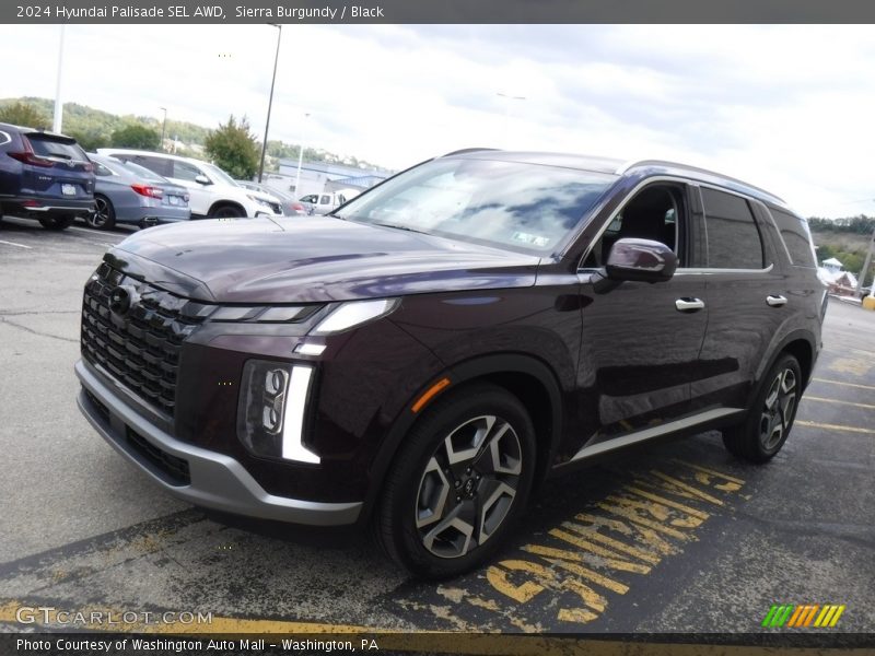 Sierra Burgundy / Black 2024 Hyundai Palisade SEL AWD