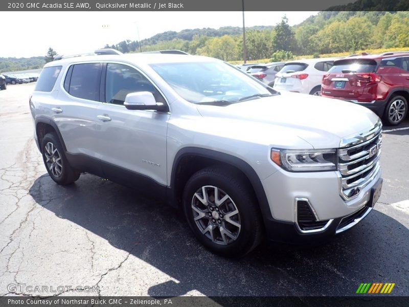 Quicksilver Metallic / Jet Black 2020 GMC Acadia SLE AWD