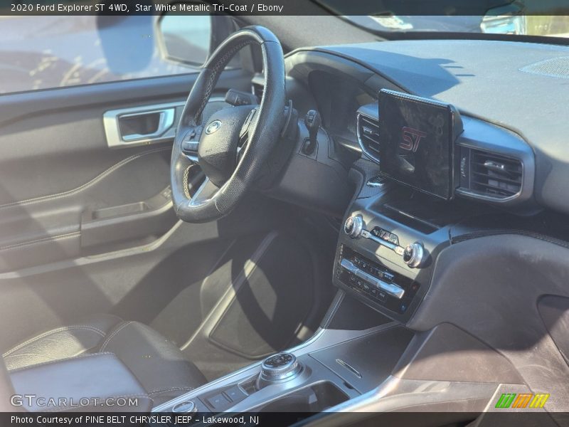 Star White Metallic Tri-Coat / Ebony 2020 Ford Explorer ST 4WD