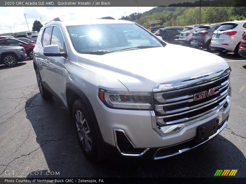 Quicksilver Metallic / Jet Black 2020 GMC Acadia SLE AWD