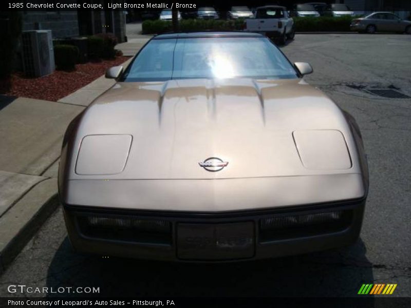 Light Bronze Metallic / Bronze 1985 Chevrolet Corvette Coupe