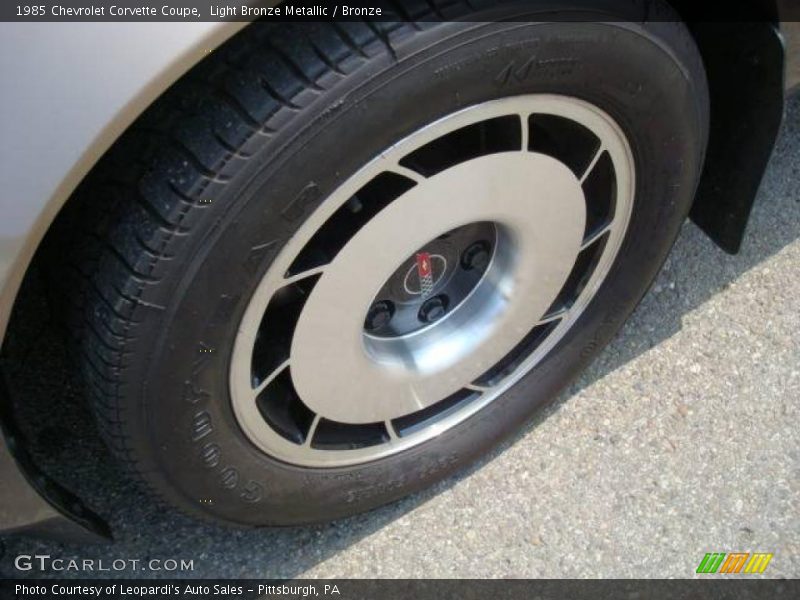 Light Bronze Metallic / Bronze 1985 Chevrolet Corvette Coupe